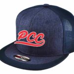 Paracombe Cricket Club Corus flat peak snapback cap, front view