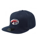 Navy Clare Combined Cricket Club snapback cap with flat peak and embroidered club logo