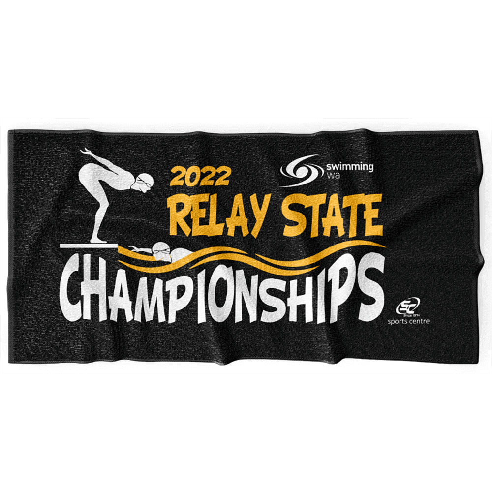 Swimming WA 2022 Relay State Championships Hand Towel - Sportscentre