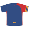 Back of the Port Augusta Devils warm up tee showing the player name printed in gold across the upper back