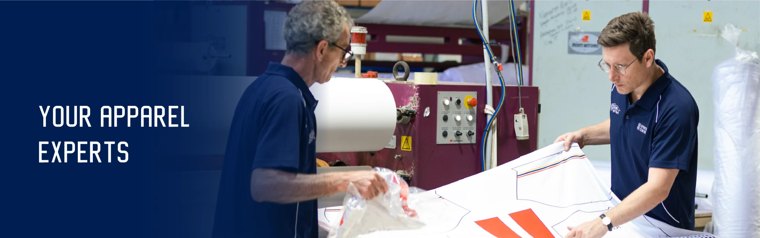 Sports Centre in-house apparel design team