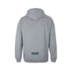 Back view of WDCC Retro Peckers Hoody in Grey Marle, fleece pullover hoody