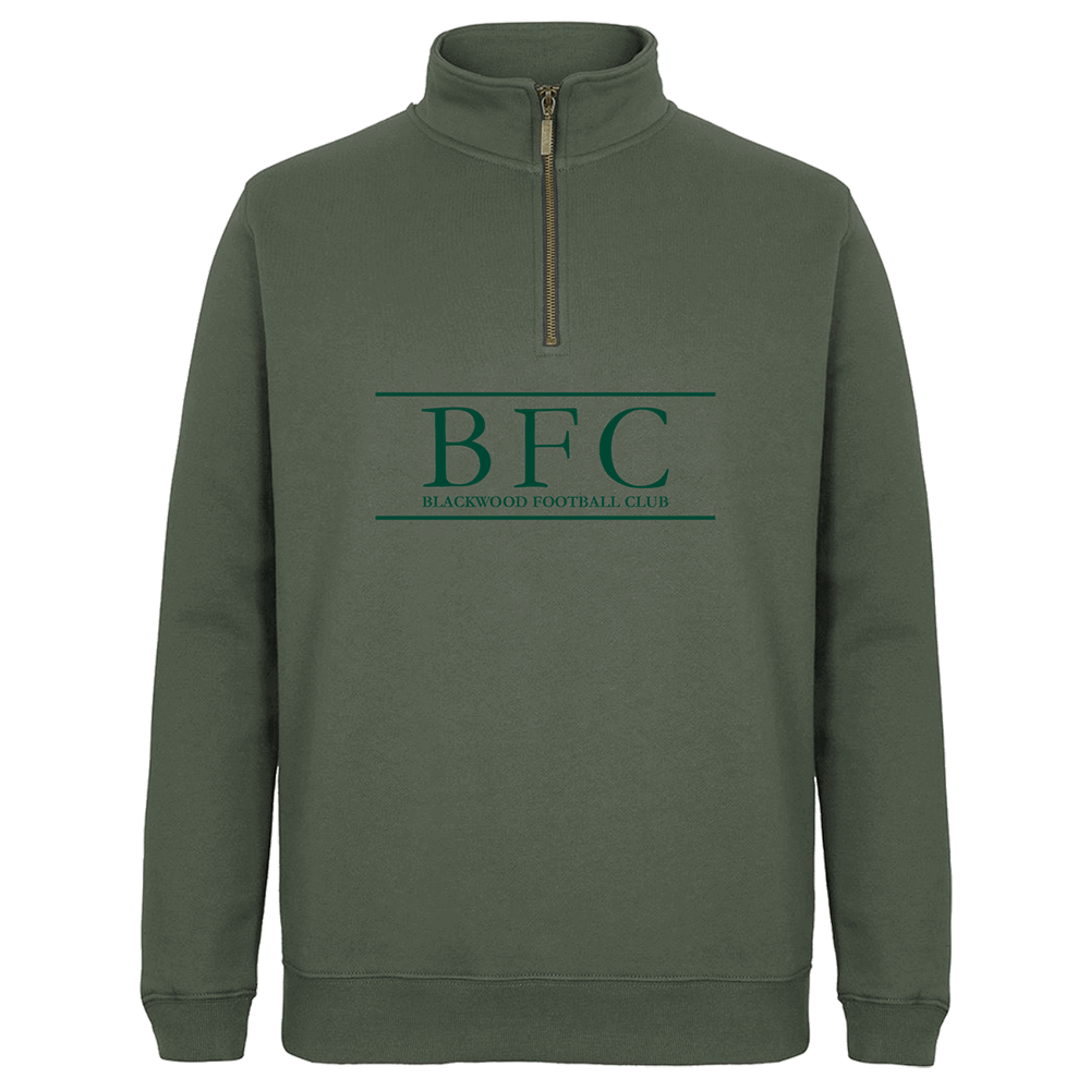 Blackwood Football Club QTR Zip Jumper (Olive)