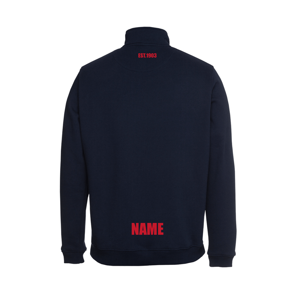 Wayback Football Club Half Zip Crew Jumper - Image 2