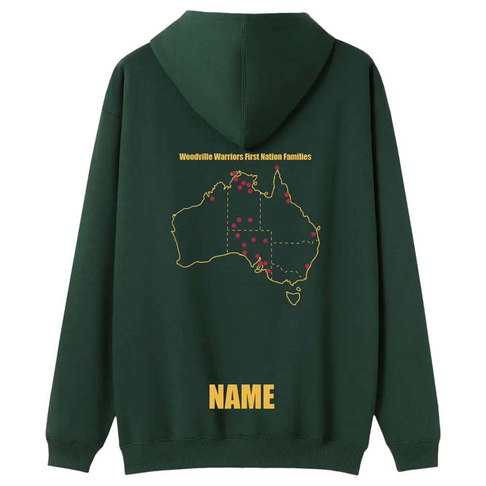 Woodville Warriors Basketball Club Supporter's Indigenous Hoodie - Image 2