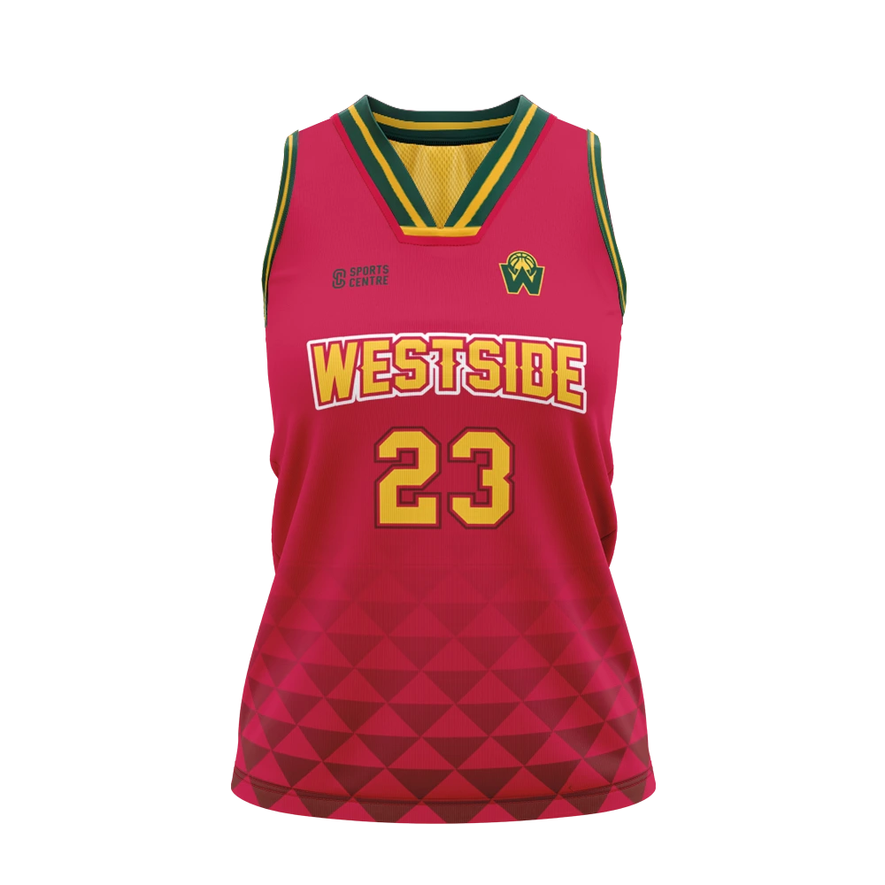 Woodville Warriors-Westside Basketball Club Womens Reversible Jersey
