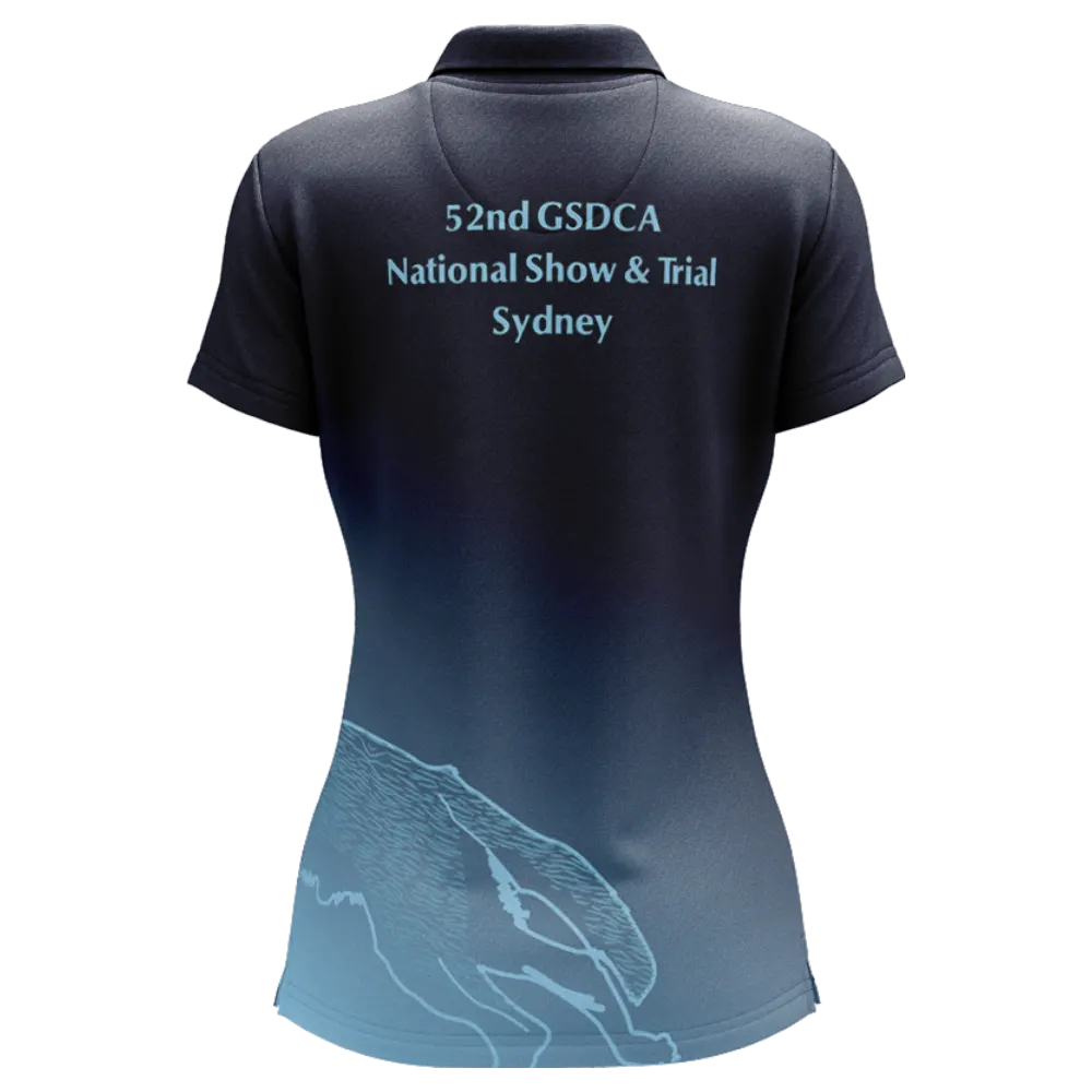 52nd GSDCA National Show & Trial Womens Sublimated Polo - Image 2