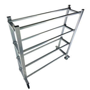 Basketball Ball Rack – 16 Ball Heavy-Duty Steel Storage Cart