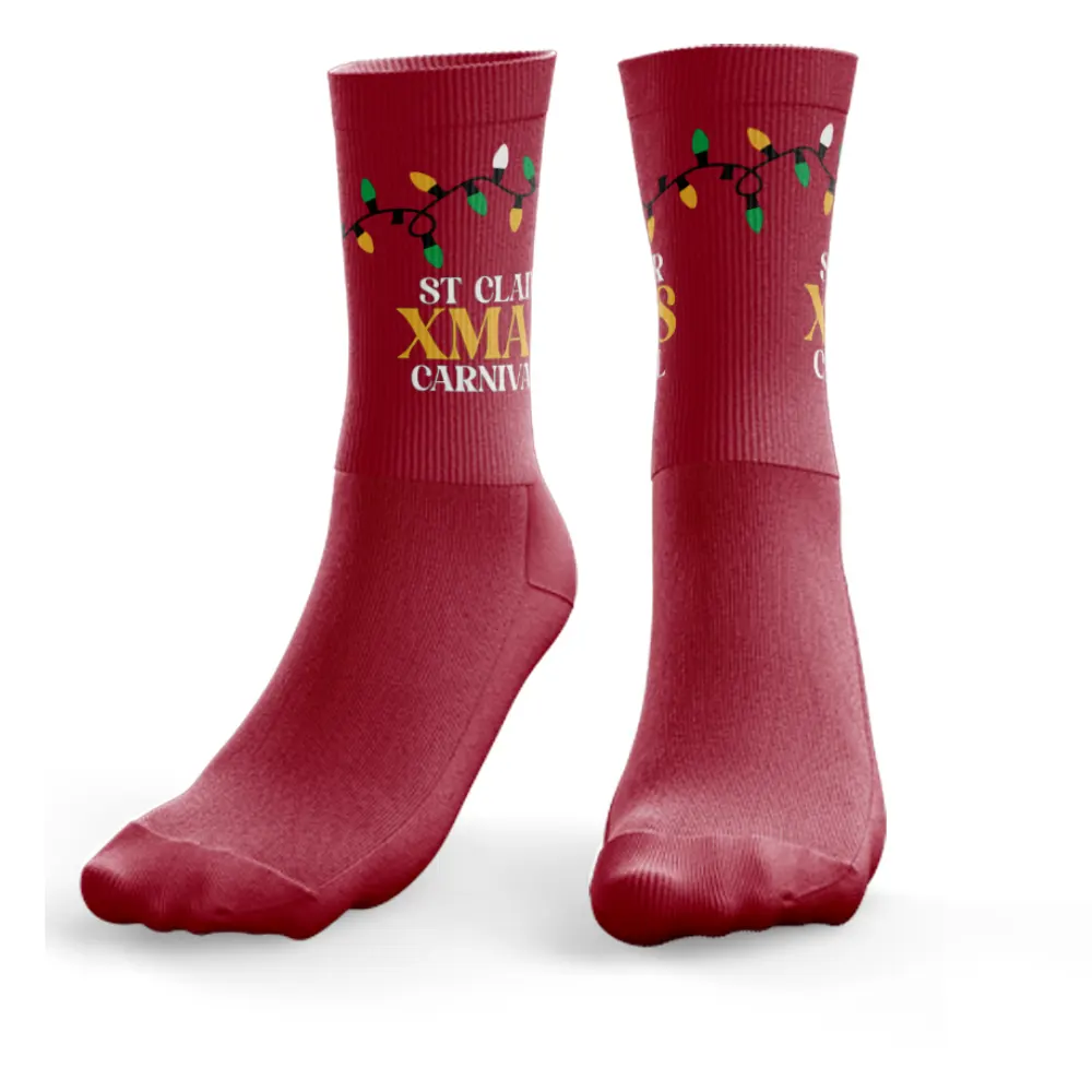 St Clair Xmas Carnival Socks (Red)