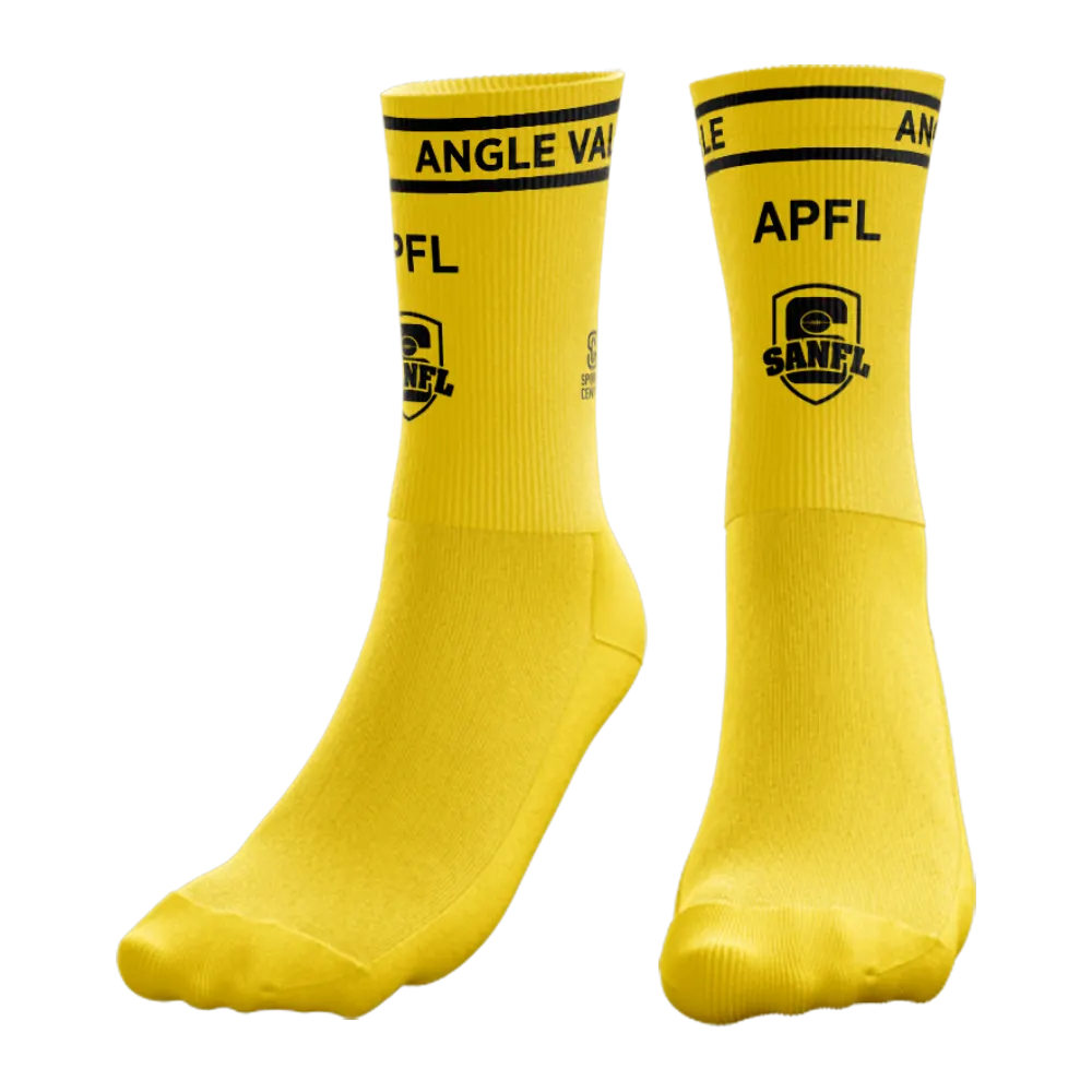 Angle Vale Football Netball Club Junior & Men's Crew Socks