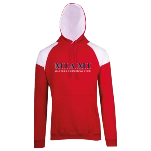 Miami Masters Swim Club Hoodie (Red/White)
