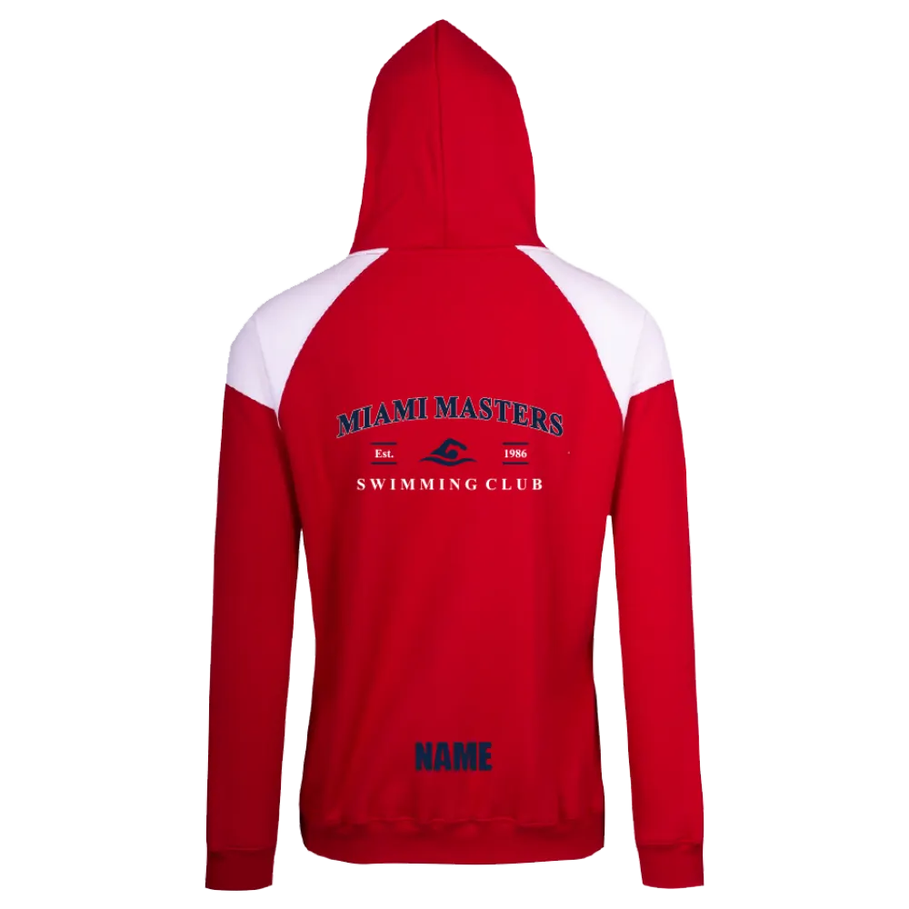 Miami Masters Swim Club Hoodie (Red/White) - Image 2