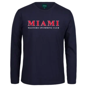 Miami Masters Swim Club Mens L/S Tee (Navy)