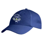 Lutheran Tennis Club Cap in Royal, breathable mesh design
