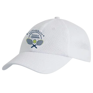 Lutheran Tennis Club Cap White