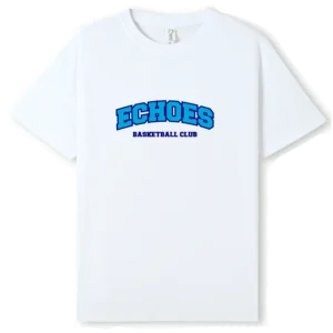 Echoes Basketball Club Unisex White Tee