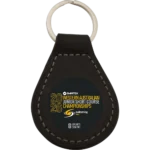 wimtek WA JSCC 2026 Event Keyring, teardrop faux-leather fob
