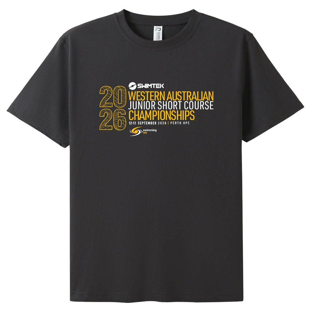 Swimtek WA JSCC 2026 Event Tee in New Charcoal
