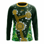 Olympic Dam SC Indigenous L/S Tee, custom sublimated design